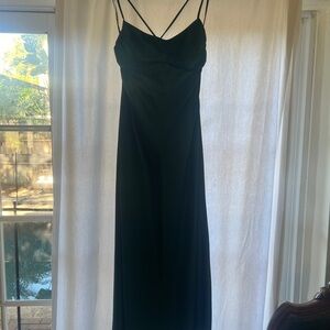 Elegant Black Spaghetti Strap Dress